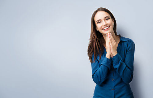 Young woman smiling